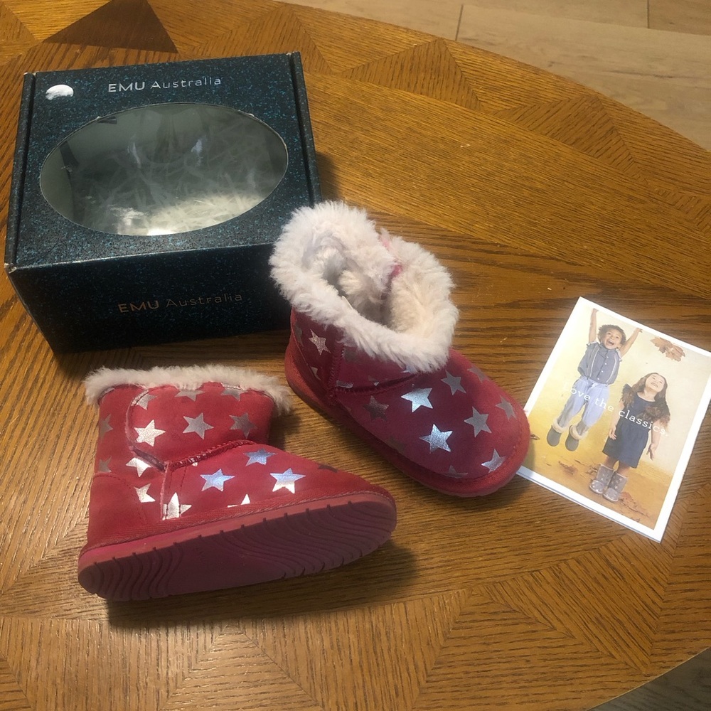 EMU Australia Starry Night Toddler Boots 18-24 mths‎ Blue Excellent
